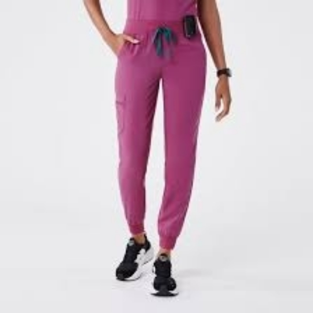 Figs Bright Fuchsia High Waisted Zamora